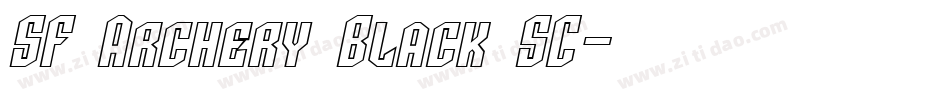 SF Archery Black SC字体转换